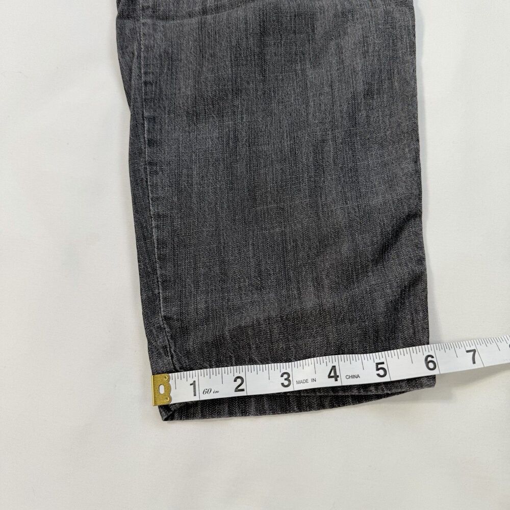 Eileen Fisher Tencel Organic Cotton Ankle Pants Gray MEDIUM Pull On Coastal - Picture 4 of 10